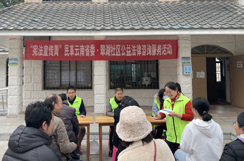 民革云南省委會與翠湖社區聯合開展憲法宣傳周活動